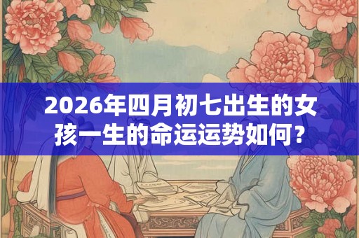 2026年四月初七出生的女孩一生的命运运势如何? 2026年四月初七出生的女孩一生的命运运势如何?