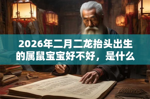 2026年二月二龙抬头出生的属鼠宝宝好不好，是什么命运？