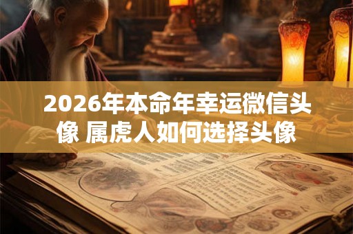 2026年本命年幸运微信头像 属虎人如何选择头像 2026年本命年幸运微信头像 属虎人如何选择头像