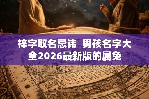 梓字取名忌讳  男孩名字大全2026最新版的属兔