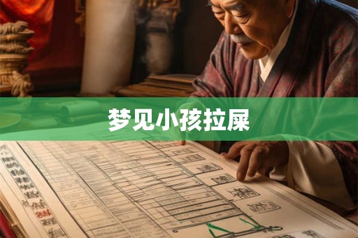 梦见小孩拉屎 梦见小孩拉屎