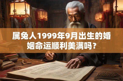 属兔人1999年9月出生的婚姻命运顺利美满吗？