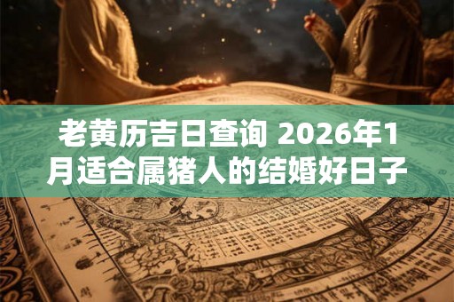 老黄历吉日查询 2026年1月适合属猪人的结婚好日子
