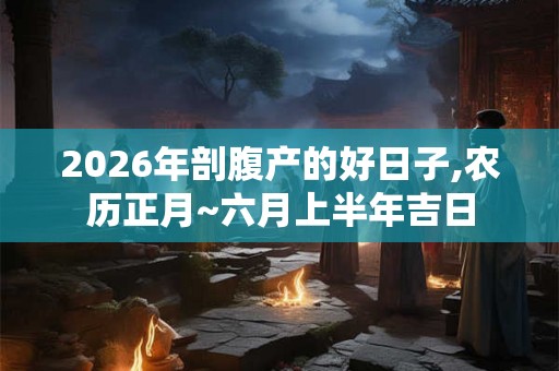 2026年剖腹产的好日子,农历正月~六月上半年吉日 2026年剖腹产的好日子,农历正月~六月上半年吉日