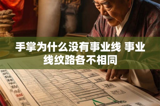 手掌为什么没有事业线 事业线纹路各不相同 手掌为什么没有事业线 事业线纹路各不相同