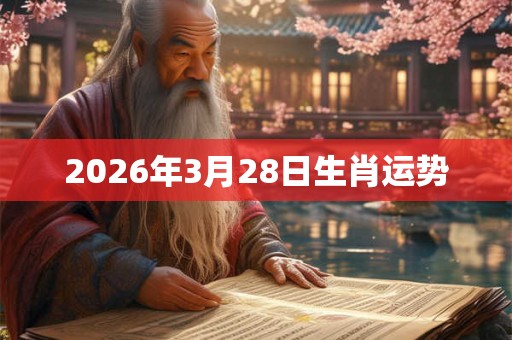 2026年3月28日生肖运势