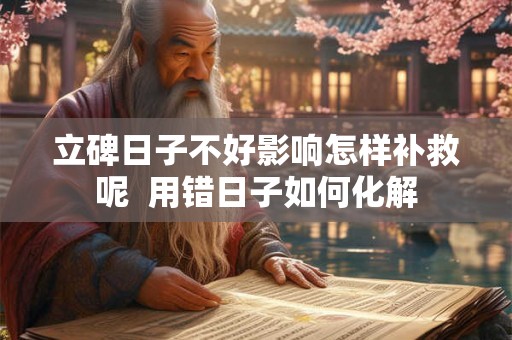 立碑日子不好影响怎样补救呢  用错日子如何化解