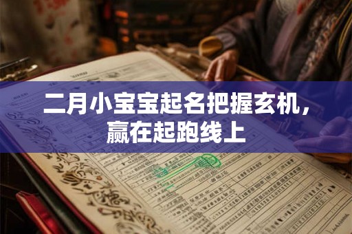 二月小宝宝起名把握玄机，赢在起跑线上