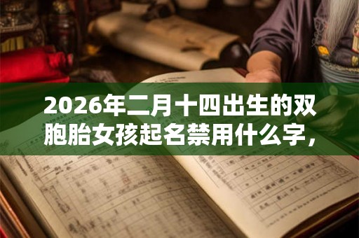 2026年二月十四出生的双胞胎女孩起名禁用什么字，五行属什么