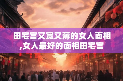 田宅宫又宽又薄的女人面相,女人最好的面相田宅宫