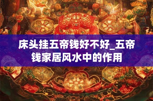 床头挂五帝钱好不好_五帝钱家居风水中的作用
