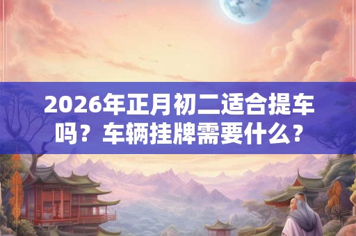 2026年正月初二适合提车吗?车辆挂牌需要什么? 2026年正月初二适合提车吗?车辆挂牌需要什么?