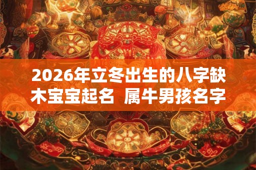 2026年立冬出生的八字缺木宝宝起名  属牛男孩名字