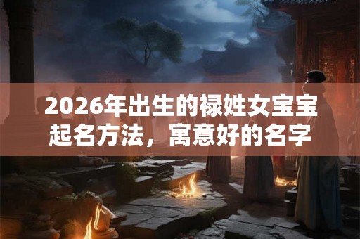 2026年出生的禄姓女宝宝起名方法，寓意好的名字
