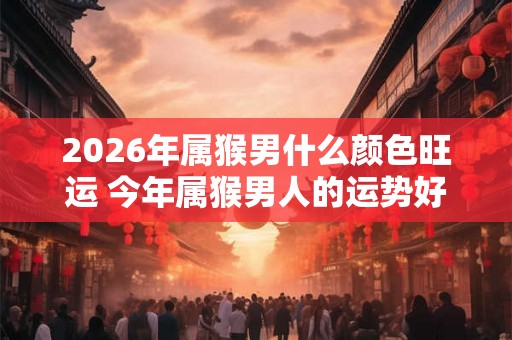 2026年属猴男什么颜色旺运 今年属猴男人的运势好吗 2026年属猴男什么颜色旺运 今年属猴男人的运势好吗
