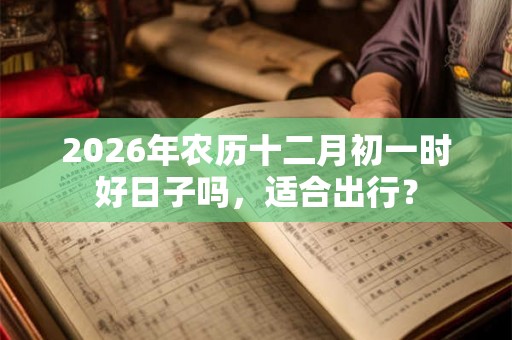 2026年农历十二月初一时好日子吗，适合出行？