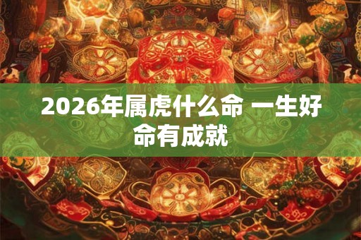 2026年属虎什么命 一生好命有成就 2026年属虎什么命 一生好命有成就