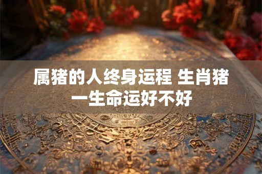 属猪的人终身运程 生肖猪一生命运好不好