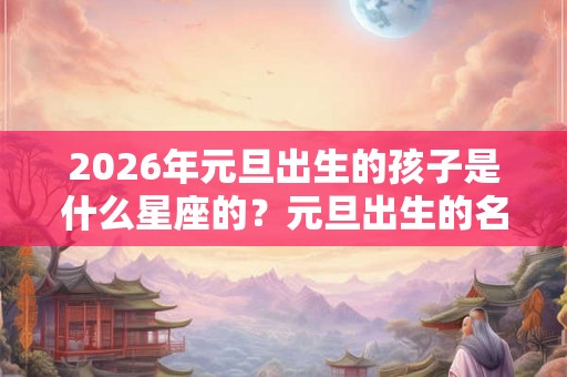 2026年元旦出生的孩子是什么星座的？元旦出生的名人有哪些？