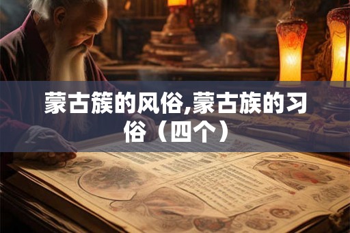 蒙古簇的风俗,蒙古族的习俗（四个）