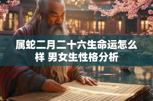 属蛇二月二十六生命运怎么样 男女生性格分析 属蛇二月二十六生命运怎么样 男女生性格分析