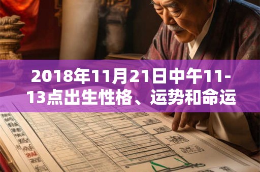 2018年11月21日中午11-13点出生性格、运势和命运
