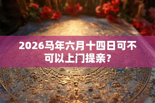 2026马年六月十四日可不可以上门提亲？