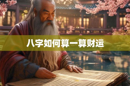 八字如何算一算财运