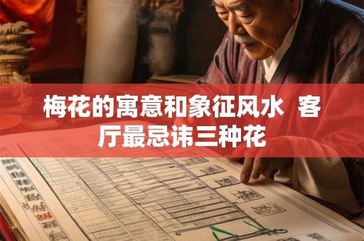 梅花的寓意和象征风水  客厅最忌讳三种花