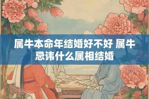 属牛本命年结婚好不好 属牛忌讳什么属相结婚
