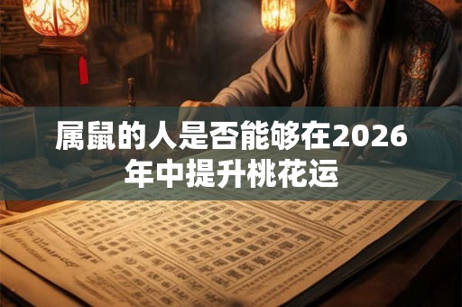 属鼠的人是否能够在2026年中提升桃花运 属鼠的人是否能够在2026年中提升桃花运
