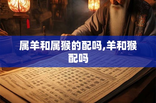 属羊和属猴的配吗,羊和猴配吗