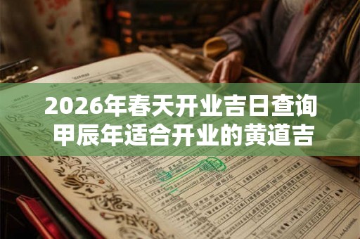 2026年春天开业吉日查询 甲辰年适合开业的黄道吉日 2026年春天开业吉日查询 甲辰年适合开业的黄道吉日