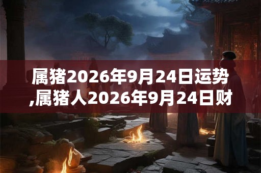 属猪2026年9月24日运势,属猪人2026年9月24日财运,生肖猪2026年9月24日运势 属猪2026年9月24日运势,属猪人2026年9月24日财运,生肖猪2026年9月24日运势