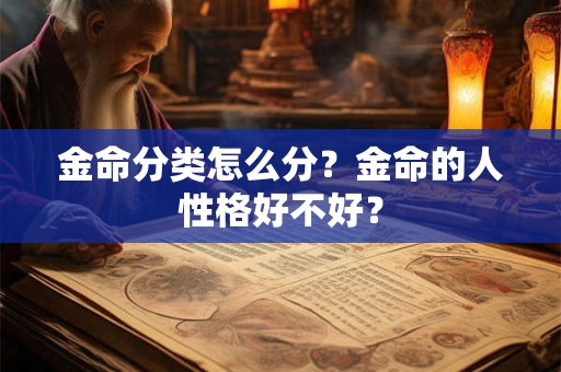 金命分类怎么分？金命的人性格好不好？