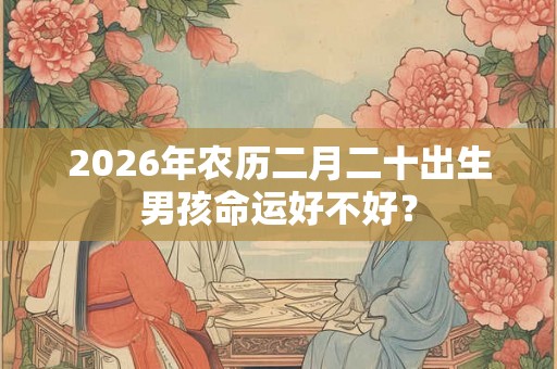 2026年农历二月二十出生男孩命运好不好? 2026年农历二月二十出生男孩命运好不好?