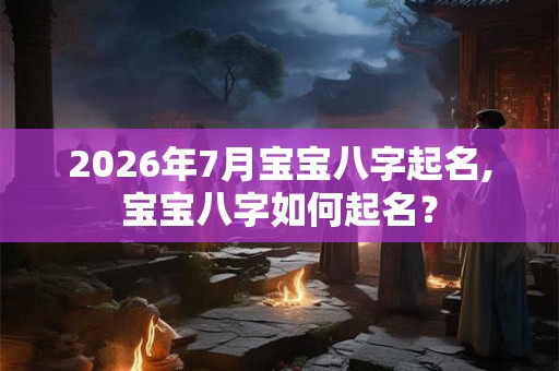 2026年7月宝宝八字起名,宝宝八字如何起名? 2026年7月宝宝八字起名,宝宝八字如何起名?