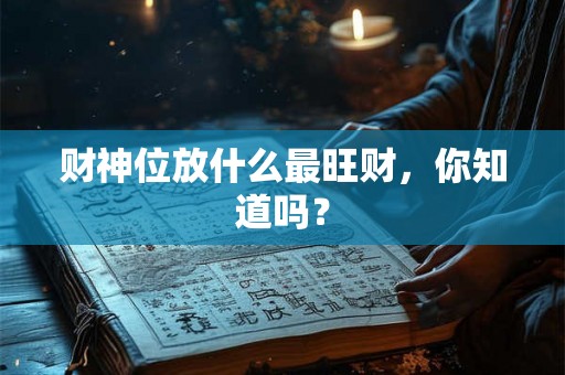 财神位放什么最旺财,你知道吗? 财神位放什么最旺财,你知道吗?