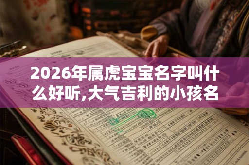 2026年属虎宝宝名字叫什么好听,大气吉利的小孩名
