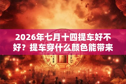 2026年七月十四提车好不好？提车穿什么颜色能带来好运