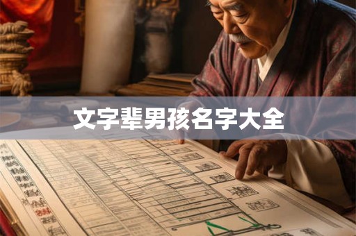 文字辈男孩名字大全