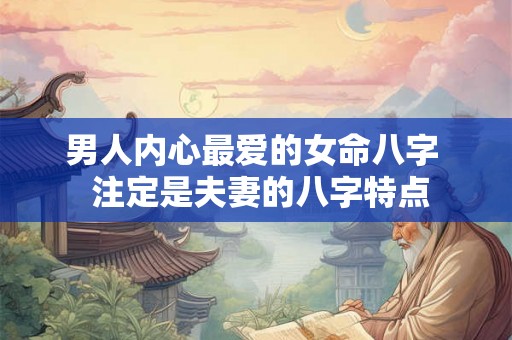 男人内心最爱的女命八字  注定是夫妻的八字特点