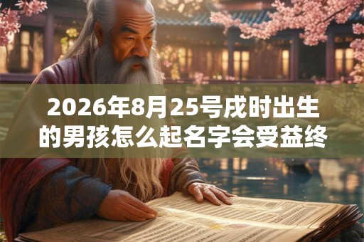 2026年8月25号戌时出生的男孩怎么起名字会受益终生