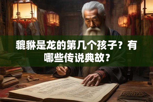 貔貅是龙的第几个孩子?有哪些传说典故? 貔貅是龙的第几个孩子?有哪些传说典故?