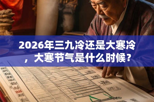 2026年三九冷还是大寒冷，大寒节气是什么时候？