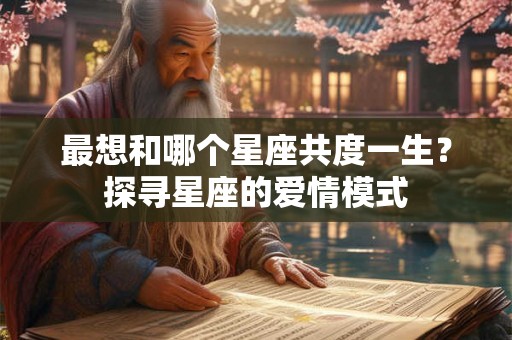 最想和哪个星座共度一生？探寻星座的爱情模式
