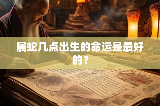 属蛇几点出生的命运是最好的？