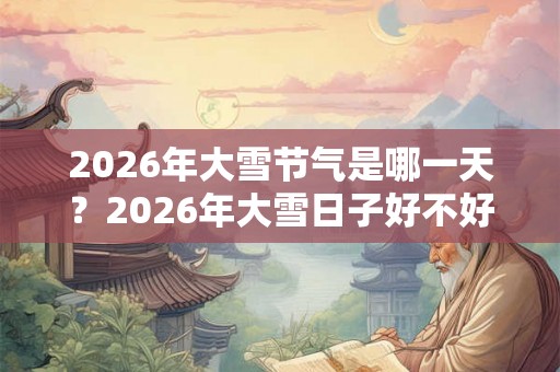 2026年大雪节气是哪一天？2026年大雪日子好不好？