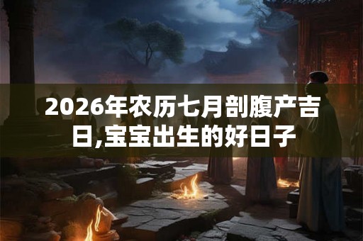2026年农历七月剖腹产吉日,宝宝出生的好日子