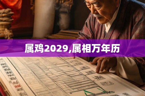 属鸡2029,属相万年历